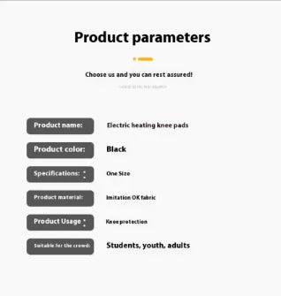 Electric Heated Knee Therapy Pad
